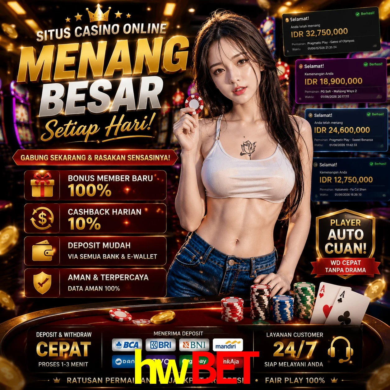 hwbet slots no app